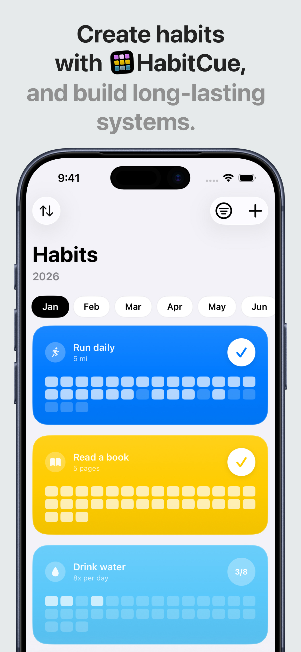 HabitCue App Screenshot 1